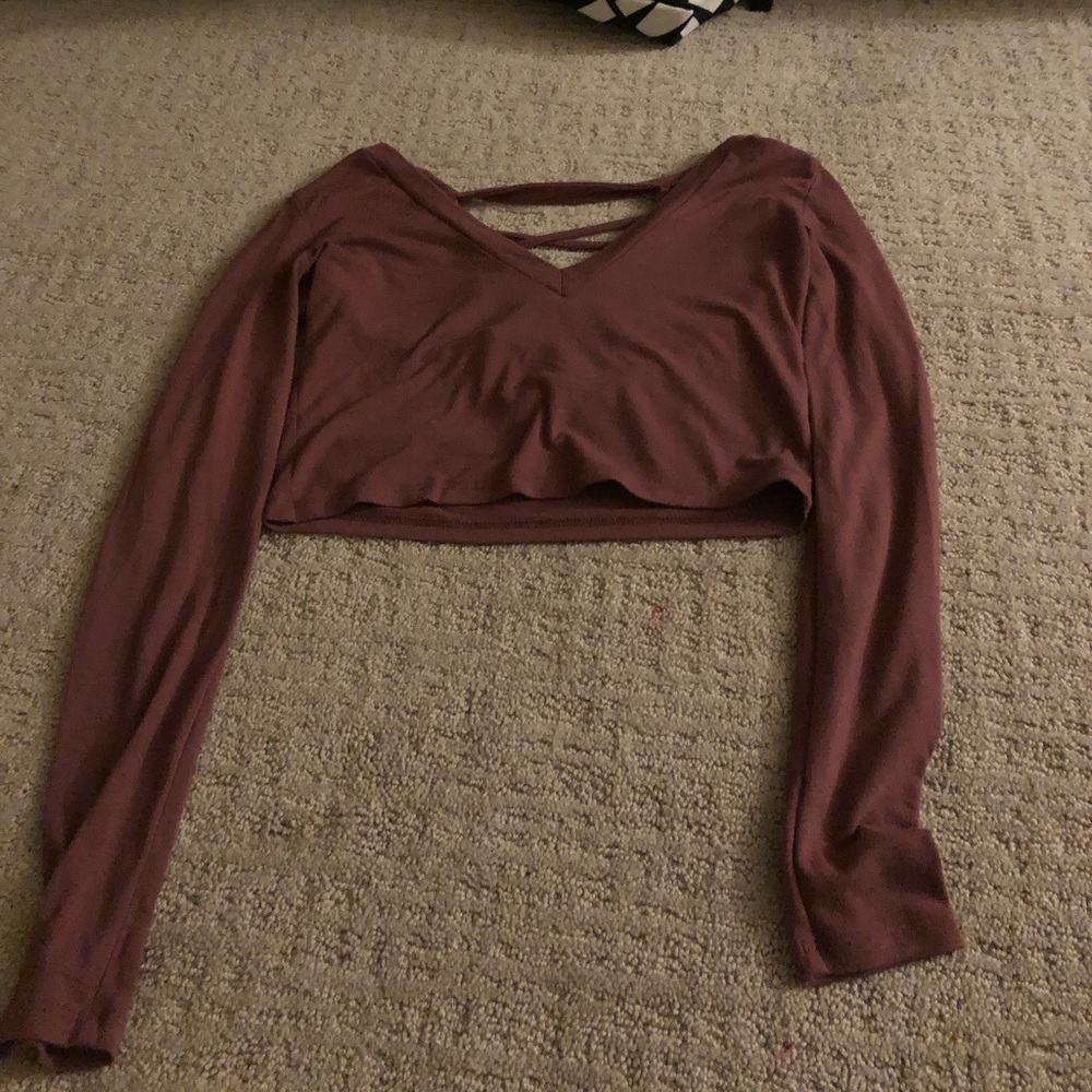 Cuteee Cropped pink shirt!